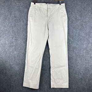 Express Pants Men 32 Photographer Cotton Stretch Flat Front Pockets Straight Leg